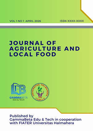 					View Vol. 1 No. 1 (2026): Journal of Agriculture and Local Food (In Progress)
				